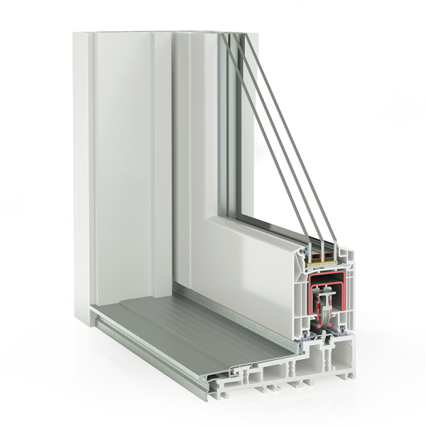 Parallel-Schiebe-Kipptüre - System – PVC Synego